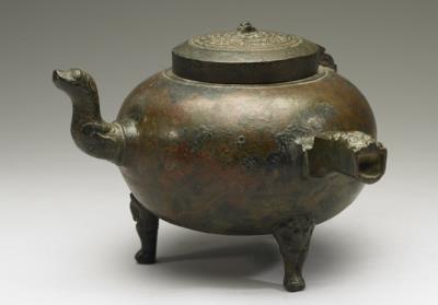 图片[3]-Jiao wine warmer with chi-dragon pattern, early Western Han dynasty, c. 3rd-2nd century BCE-China Archive